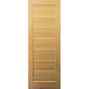 Дверь деревянная межкомнатная из массива бессучковой сосны, Модерн, срощенная, со стеклом